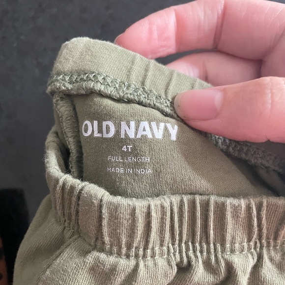 Old Navy Olive Green and Brown Legging Set Size 4T - Picture 4 of 5